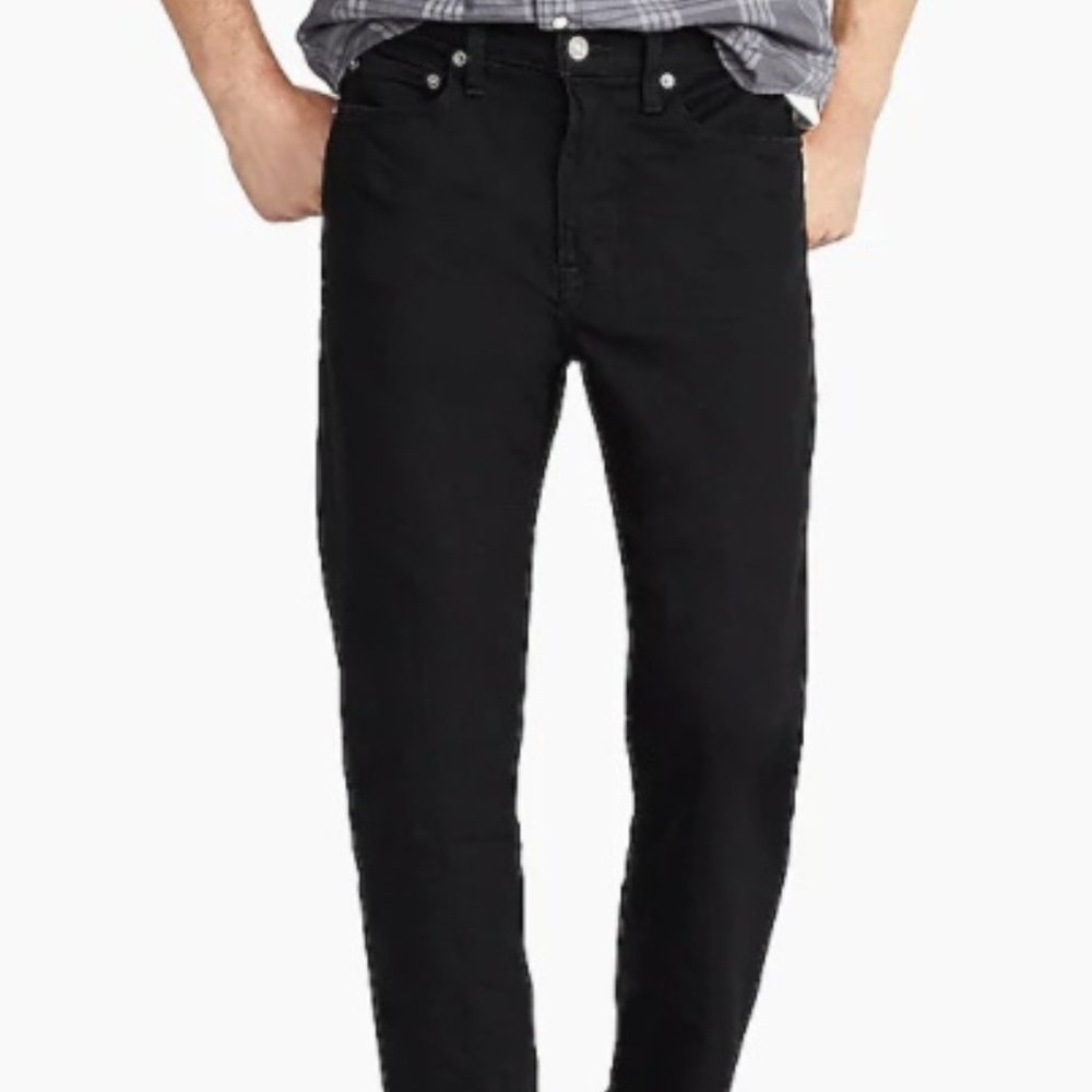 JCrew 770 Straight-fit Stretch Jean in Deep Black